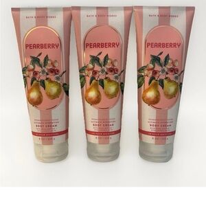 Bath & Body Works Pearberry Body Cream 8 oz, Set of 3, Brand New